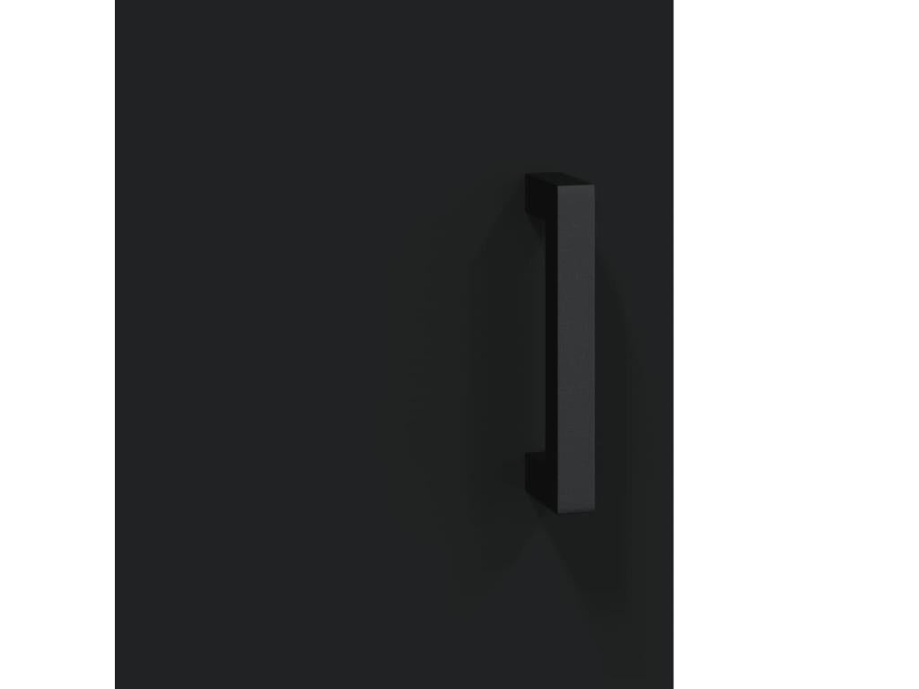 Table basse en bois d'ingénierie noir, 90 x 50 x 40 cm