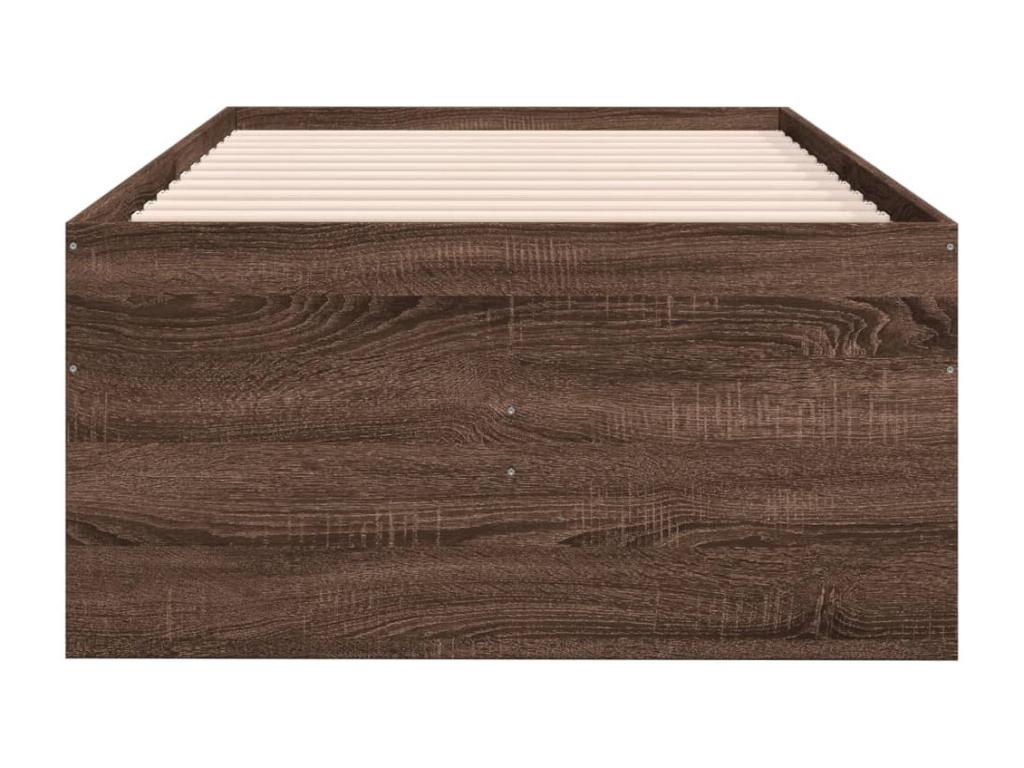 Lit de jour avec tiroirs sans matelas chêne marron 90x200 cm GMBT95860