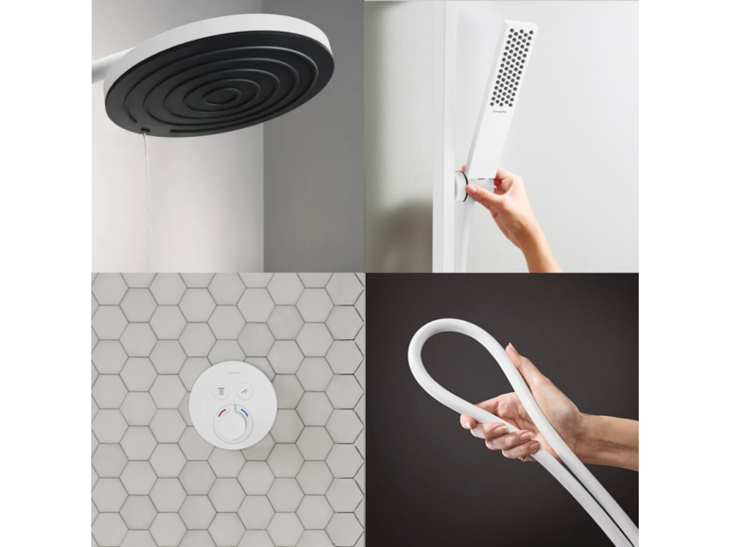 Colonne de douche encastrée thermostatique Boisona S Douche Boisona Flexible Isiflex Douchette Boisona E blanc QINA99916