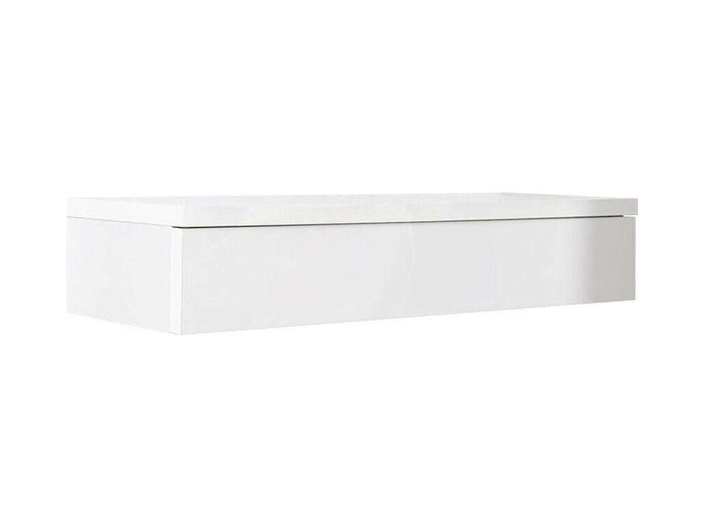 Coiffeuse Boisona 186 Blanc brillant - Blanc 20x100x38cm WGXM50717