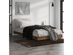 Cadre de lit sans matelas chêne fumé 90x190cm bois d'ingénierie VBDK89335