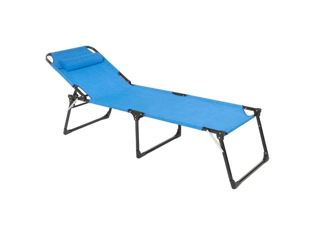 Bain de soleil pliable en aluminium transat de plage Boisona ZZNV00450