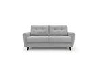 Boisona Canapé lit convertible en tissu doux imperméable T02 208 cm mat- 160x197 gris clair WEPZ96044