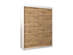 ARMOIRE Boisona À PORTES COULISSANTES 200/150/62 2 Portes Blanc/Boisona RSZV24220