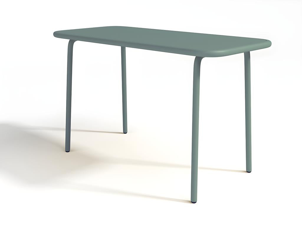 Table de jardin pour enfant en métal L.80 cm - Vert amande - Boisona LFHJ48911