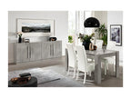 Boisona - Ensemble Séjour Effet Marbre Table 160cm Buffet 3 Portes ROEI86761