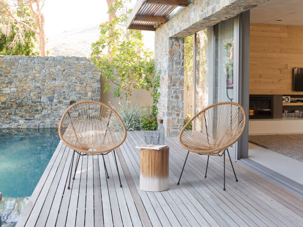 Lot de 2 chaises de jardin Boisona II Naturel XHXQ05779