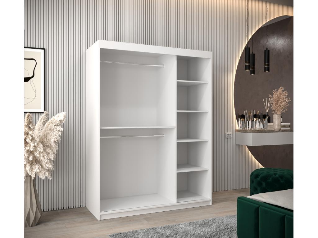 ARMOIRE Boisona À PORTES COULISSANTES 200/150/62 2 Portes Blanc/Boisona RSZV24220