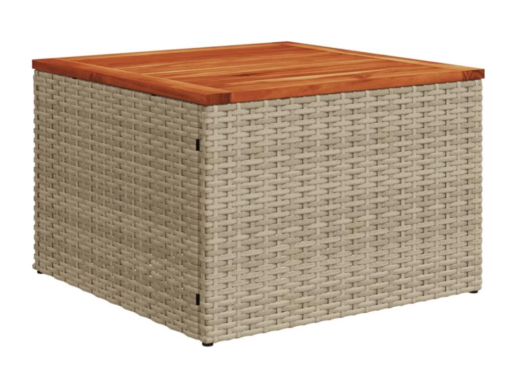 Salon de jardin avec coussins 6 pièces beige résine tressée LXXI87600