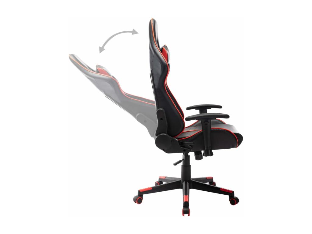 Chaise de jeu Noir et rouge Cuir artificiel FLOO05209