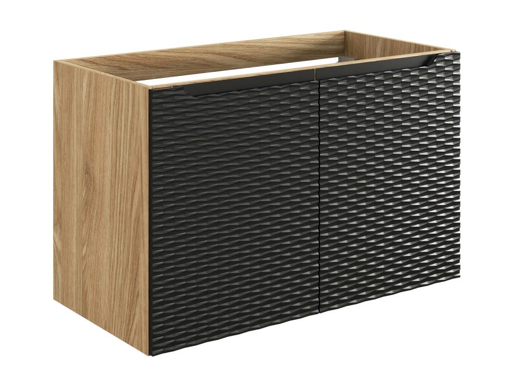 Armoire noire, 90 x 46 x 57 cm