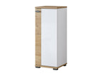 Meuble bas 1 porte Boisona coloris chêne et blanc BUKC64661
