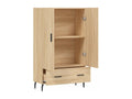 Buffet haut chêne Boisona 69,5x31x115 cm bois d'ingénierie FDZO54260