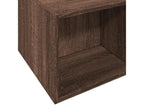 Cadre de lit chêne marron 135x190 cm bois d'ingénierie FKYF55776