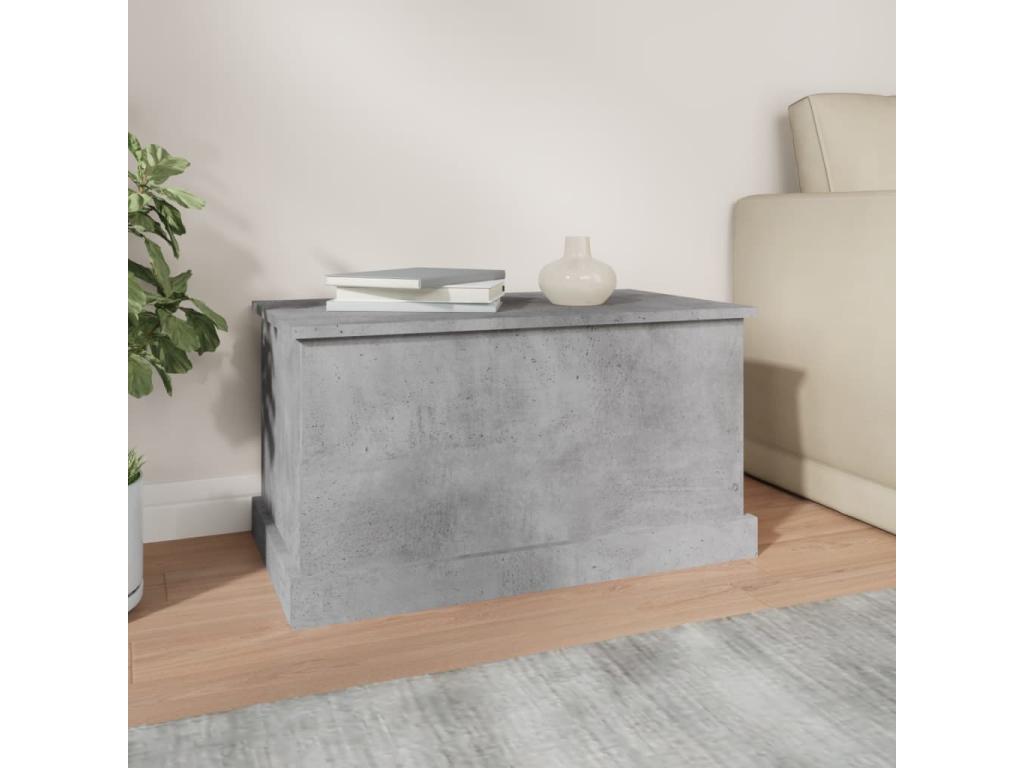 Boîte de rangement gris béton 70x40x38 bois d'ingénierie VDUJ74487