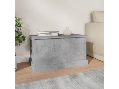 Boîte de rangement gris béton 70x40x38 bois d'ingénierie VDUJ74487