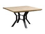 Table à manger carrée en bois de manguier et métal Ci-contre RRDT65286