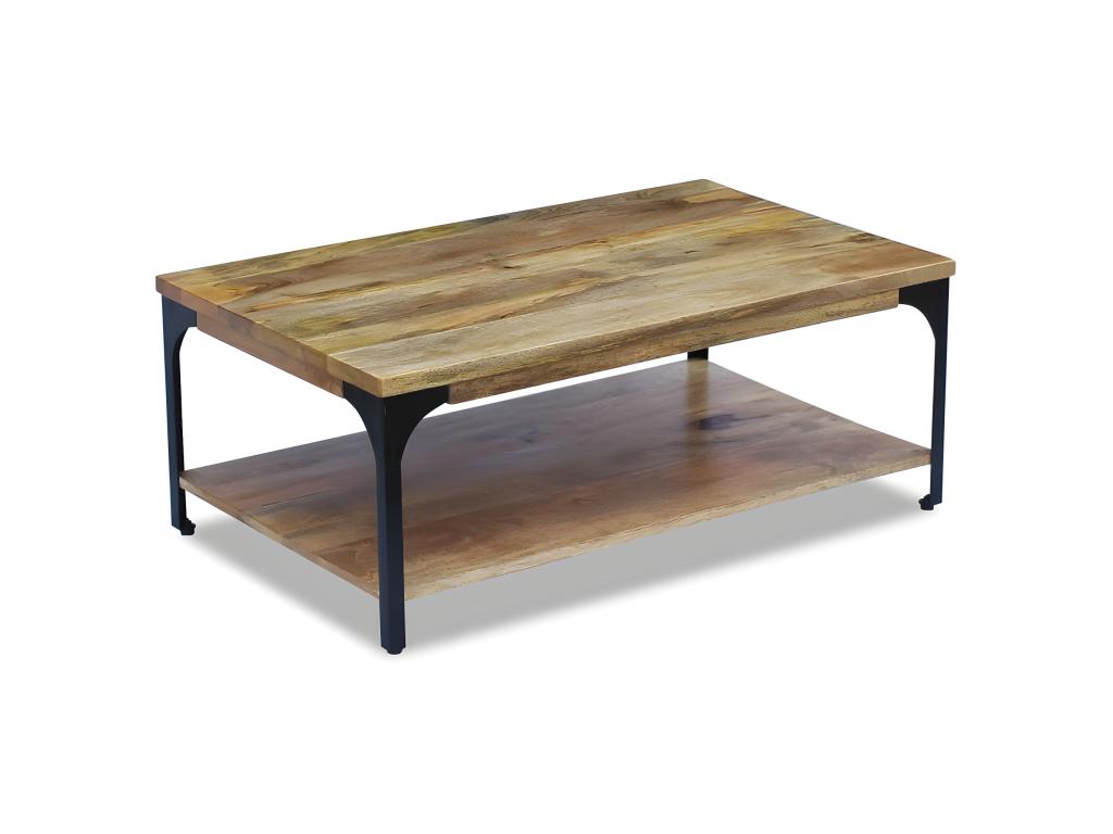 Table basse Bois de manguier 100x60x38 cm ABQJ26858