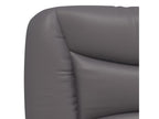 Lit avec matelas gris 80x200 cm similicuir IUIZ84172