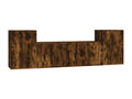 Ensemble de meubles TV 4 pcs Chêne fumé Bois d'ingénierie TEIG85315