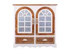 Buffet en bois blanc 90x35x90h LDJH40684
