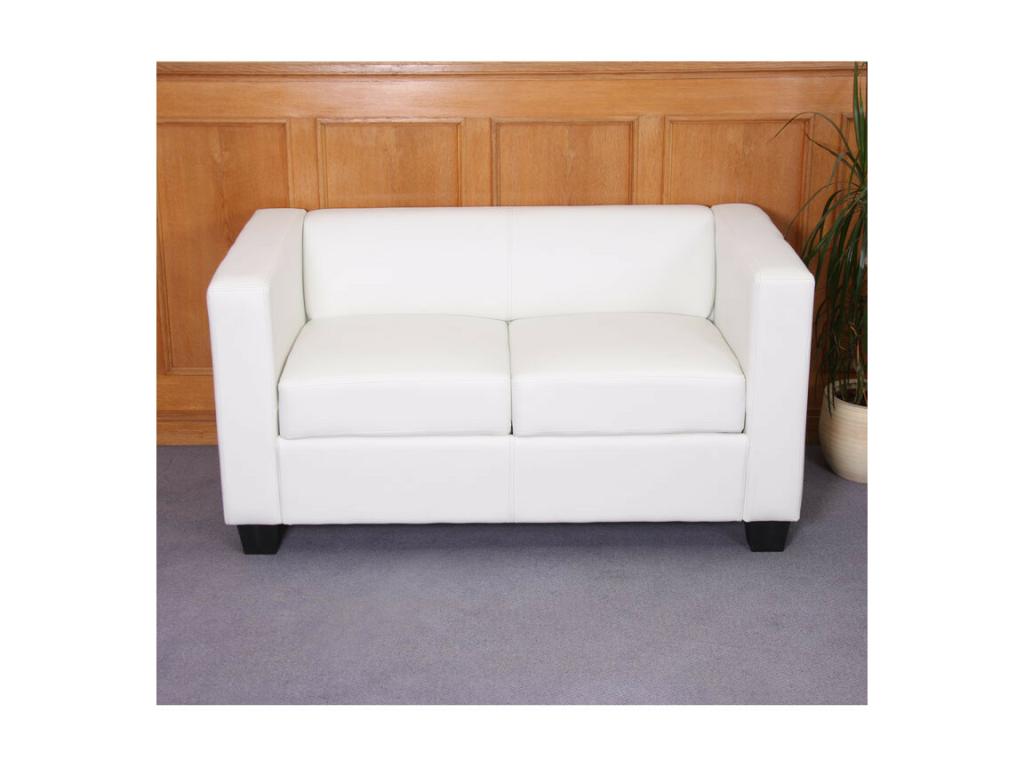 Canapé / canapé Boisona 2 places - simili-cuir blanc FCHJ86857