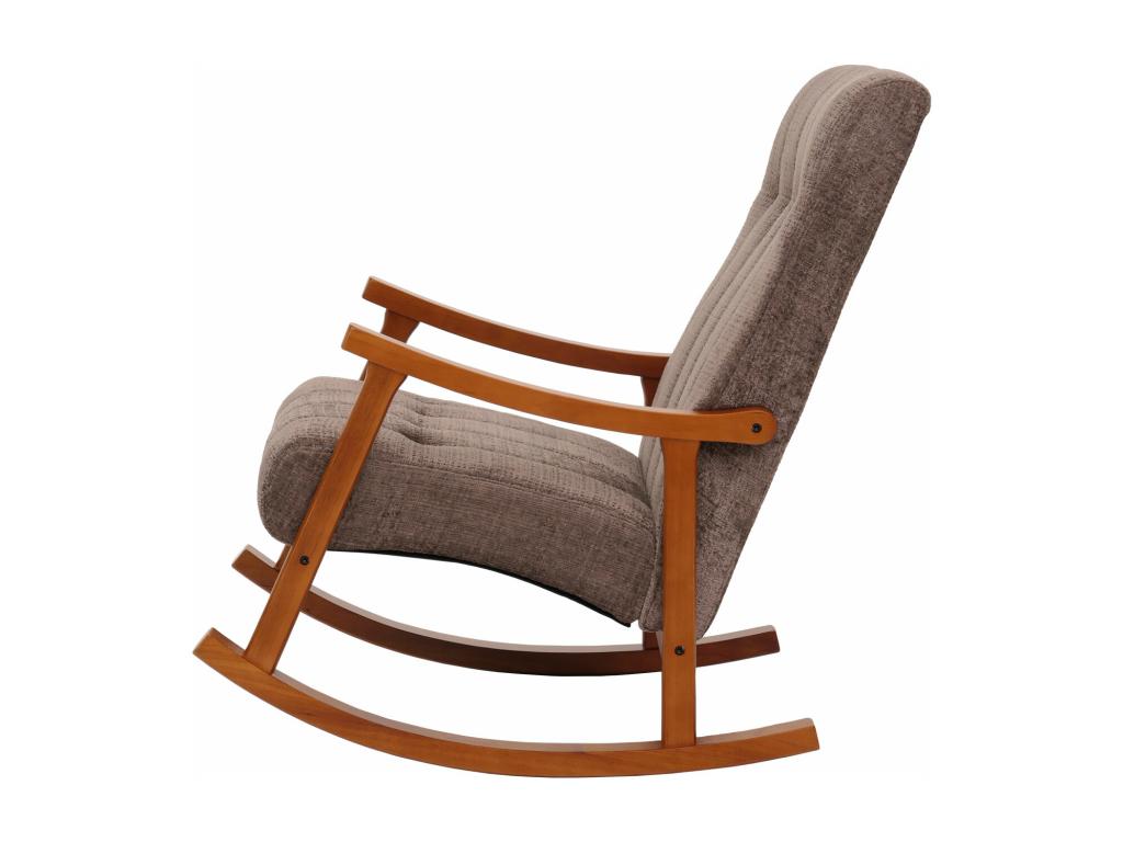 Fauteuil à bascule Boisona-K10 marron piètement imitation noyer IJWO50409