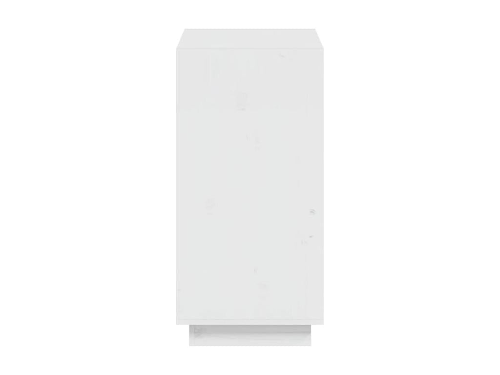 Bibliothèque Blanc 60x35x71 cm Bois de pin massif OSRC23599