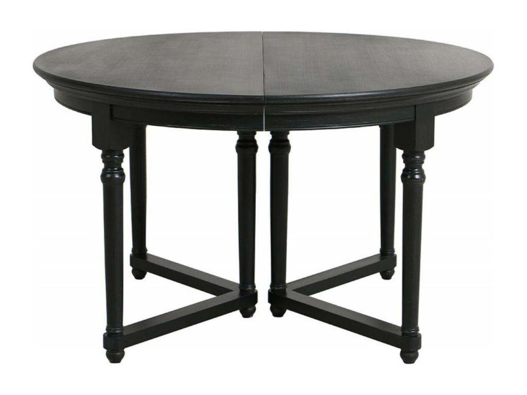 Table Ronde Extensible 6 Pieds Bois-Boisona Noir - Boisona HYXS85775
