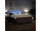 Sommier à Boisona de lit avec matelas Marron foncé 200x200 cm QDIK45087
