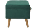 Tabourets de rangement 3 pcs Vert Velours 2 AIKT47759