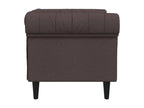 Fauteuil d'appoint en tissu marron