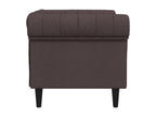 Fauteuil Boisona marron foncé tissu KIAX01378