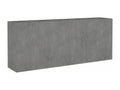 Lit surélevé de jardin 200x40x80 acier corten JZUG86333