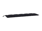 Coussins de banc de jardin 2 pièces motif à carreaux noir BLVX01253