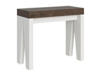 Console extensible 90x40/196 cm Boisona Petit dessus Noyer - structure Frêne Blanc FSNP18317