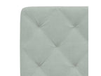 Coussin de tête de lit gris clair 180cm velours UPRE96405