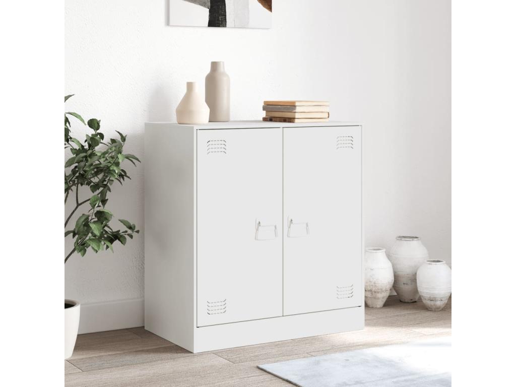 Buffet blanc 67x39x73 cm acier YIBP74511