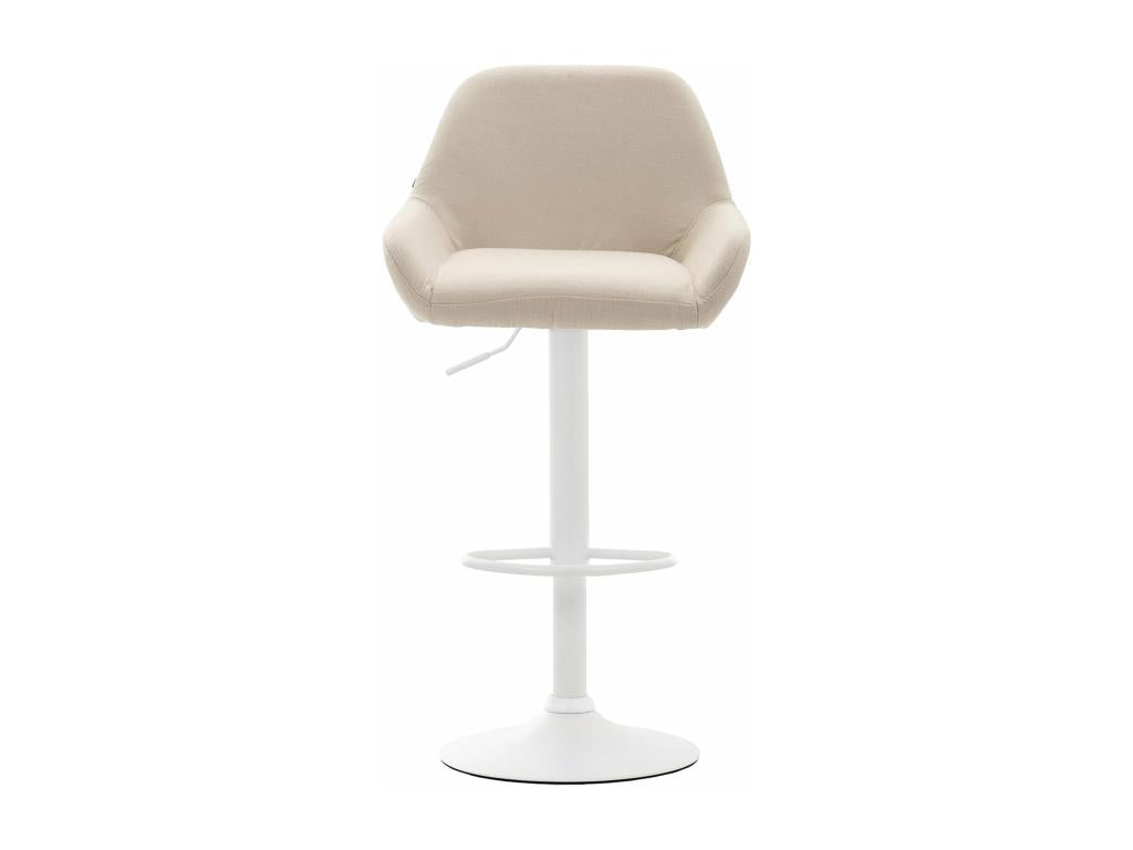 Tabouret de bar x1 métal blanc 51x52x89 cm 10 0004549 UVWY93815