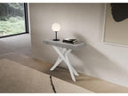 Console extensible 90x40/196 cm Saki Petits pieds en béton blanc DNBG51259