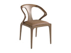 Fauteuil en cuir marron