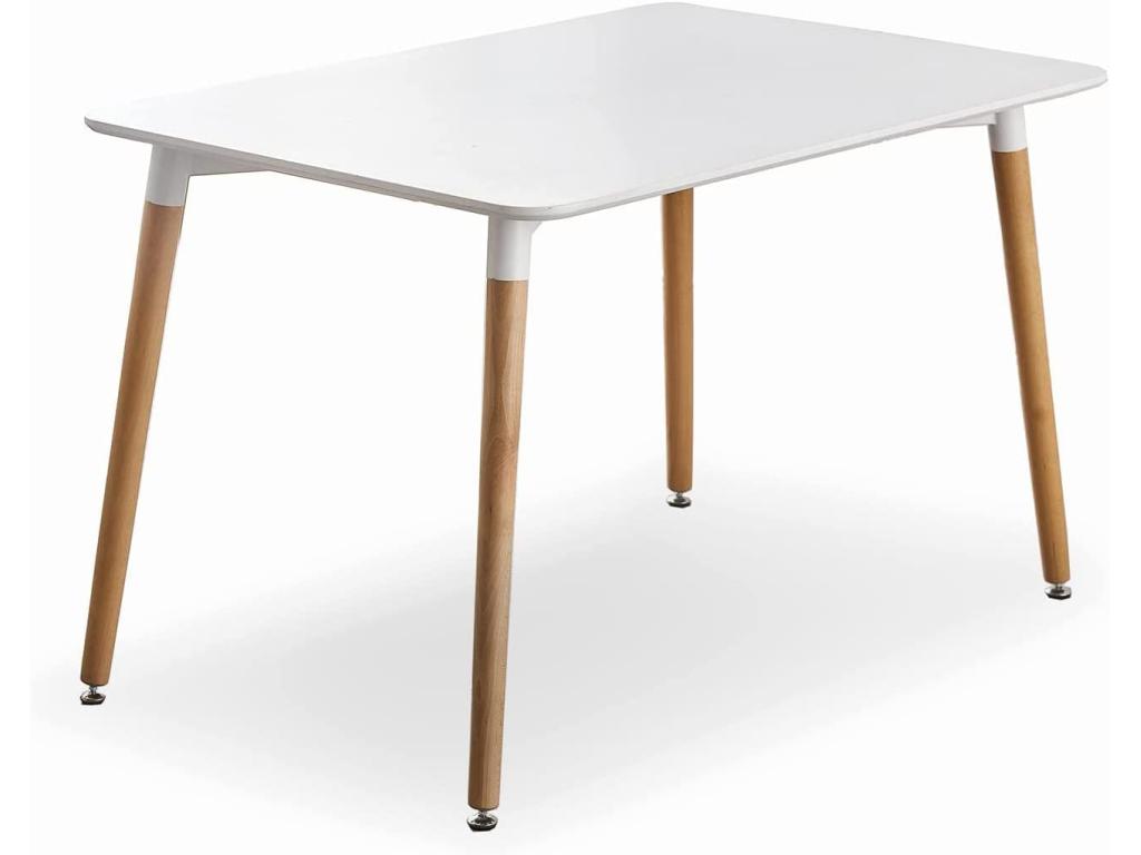 Boisona - Table Rectangulaire Style Scandinave - Blanc SVSI96191