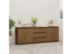 Armoire d'appoint Marron miel 180x36x65 cm Bois de pin massif GHLY49575