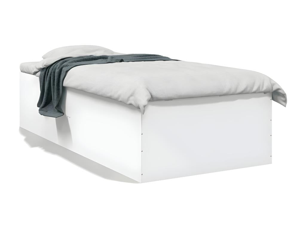 Cadre de lit sans matelas blanc 90x200 cm ZFEC81051