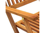 Ensemble à manger d'extérieur pliable 5pcs Bois d'Boisona solide JHIU06633