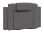 Lit avec matelas gris 90x200 similicuir NDPI33918