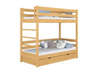 Lit superposé en bois - avec tiroir N03 Pin Naturel 120x200 RPVC40402
