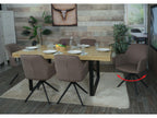 Lot de 6 chaises de salle à manger Boisona-L79 chaise de cuisine chaise avec inclinaisons pivotantes Auto-Position tissu/textile HUHN04120
