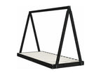 Cadre de lit pour enfants noir 80x200 bois de pin massif ZBFG93423
