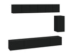 Ensemble de meubles TV 6 pièces Noir Bois d'ingénierie CCSQ25069